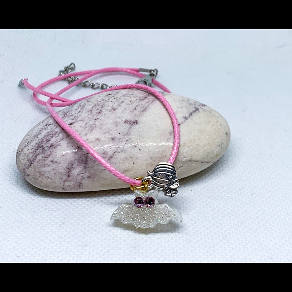 Cute bat necklace, tiny bat necklace